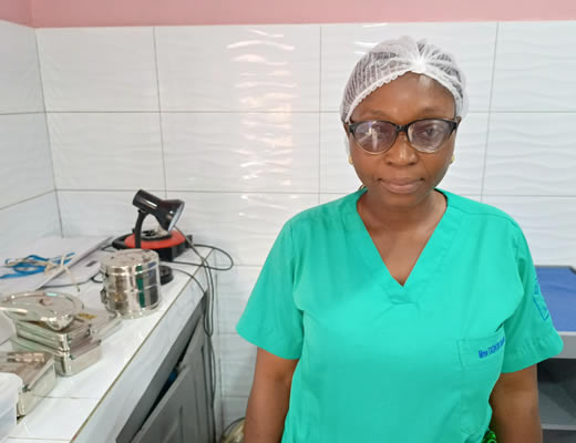 Martha Maocha runs a detergent manufacturing company but has recently started making hand sanitising gel which protects against Covid19.
Bulawayo, 24 April 2020.